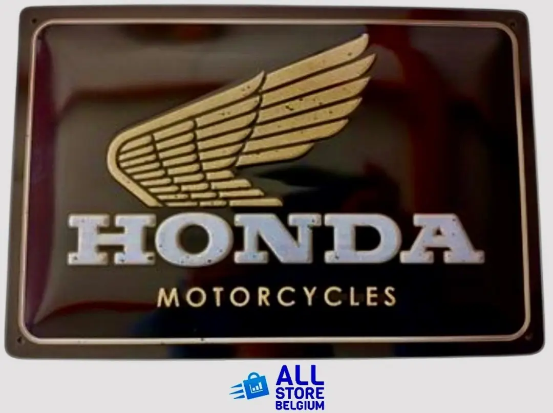 Honda Motorfiets Bord 29x19cm