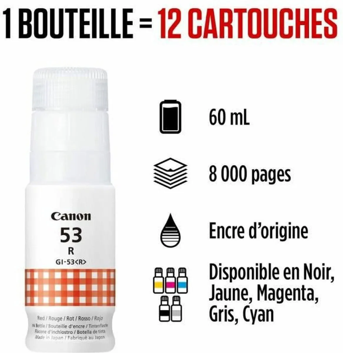 Canon 4717C001 Inktcartridge - 10.000 pagina's - Rood