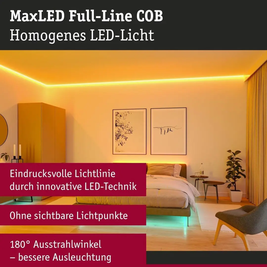 Paulmann MaxLED 71200 LED-strip COB-basisset 1,5m - 17W RGBW - afbeelding 3 van 6