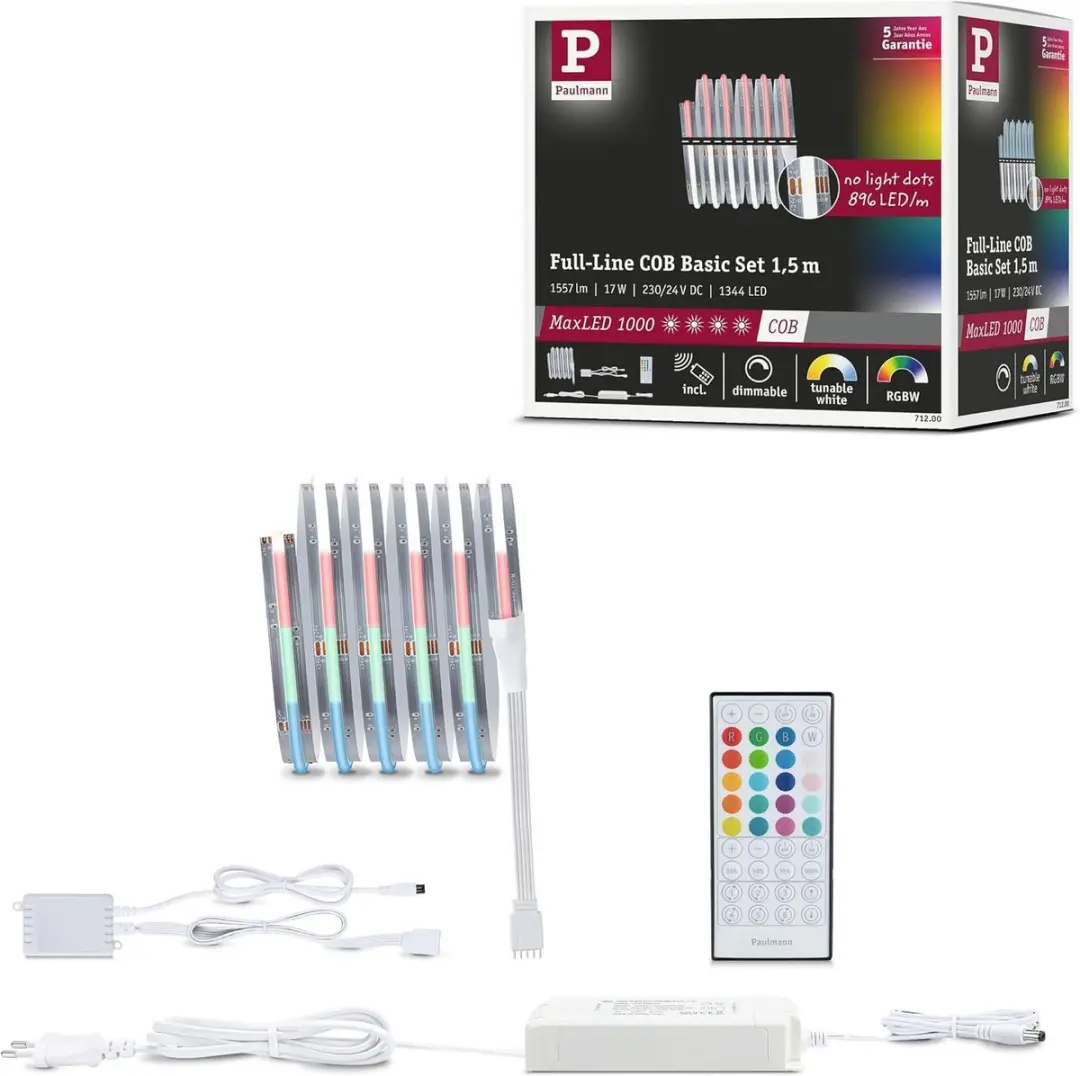 Paulmann MaxLED 71200 LED-strip COB-basisset 1,5m