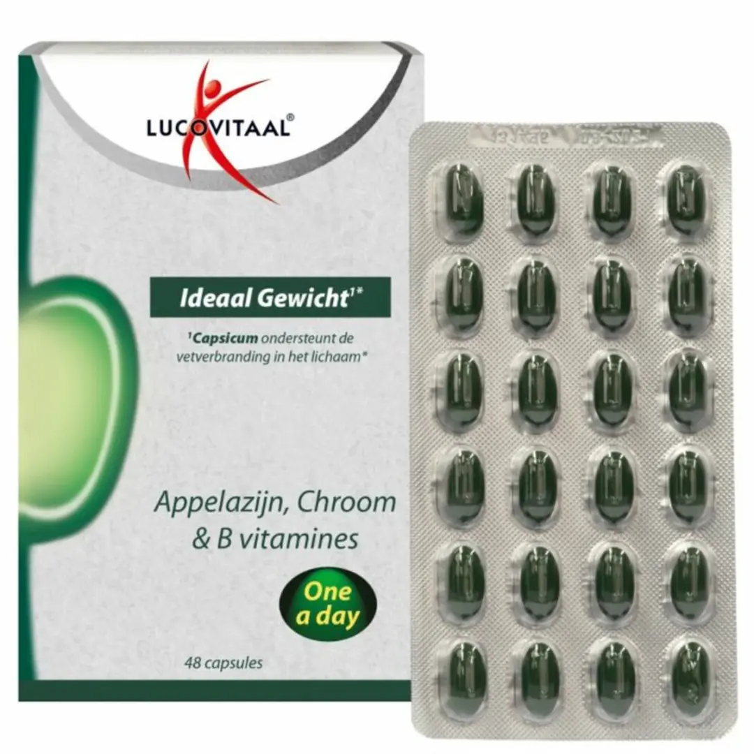 Lucovitaal Appelazijn Chroom & B Vitamines Ideaal Gewicht - 96 Capsules