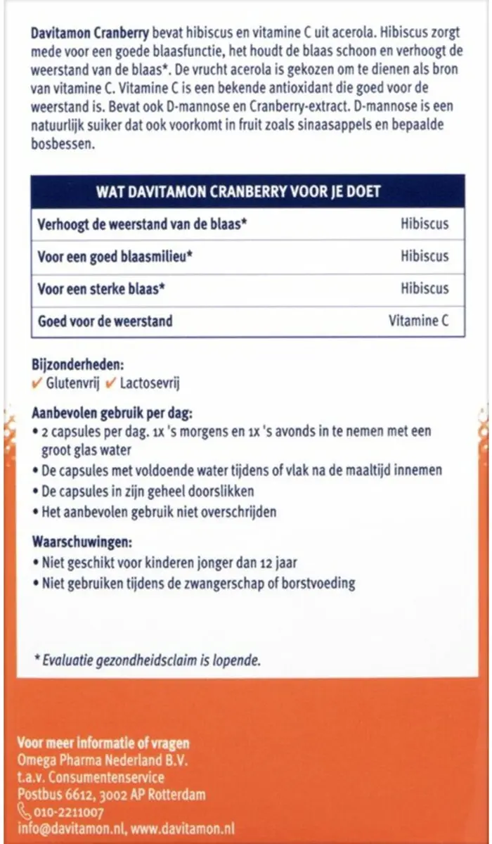 Davitamon Cranberry Capsules