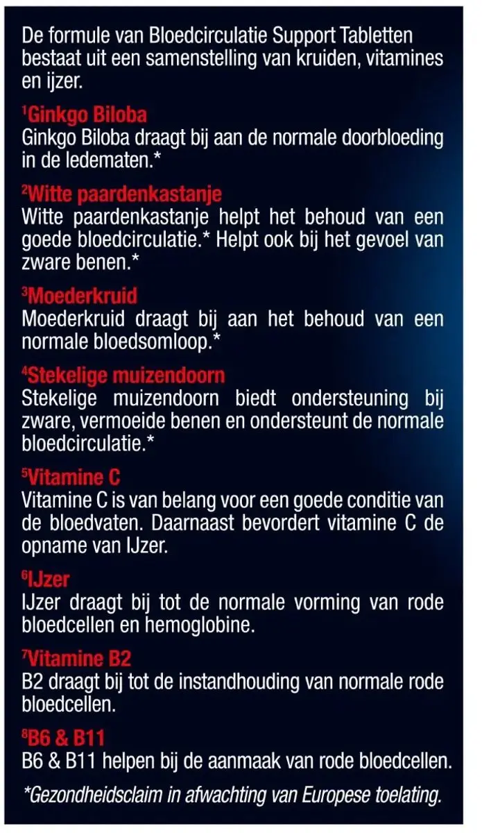Lucovitaal Bloedcirculatie Support 60 tabletten
