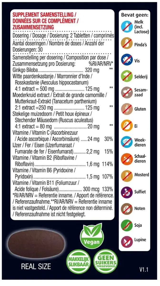 Lucovitaal Bloedcirculatie Support 60 tabletten