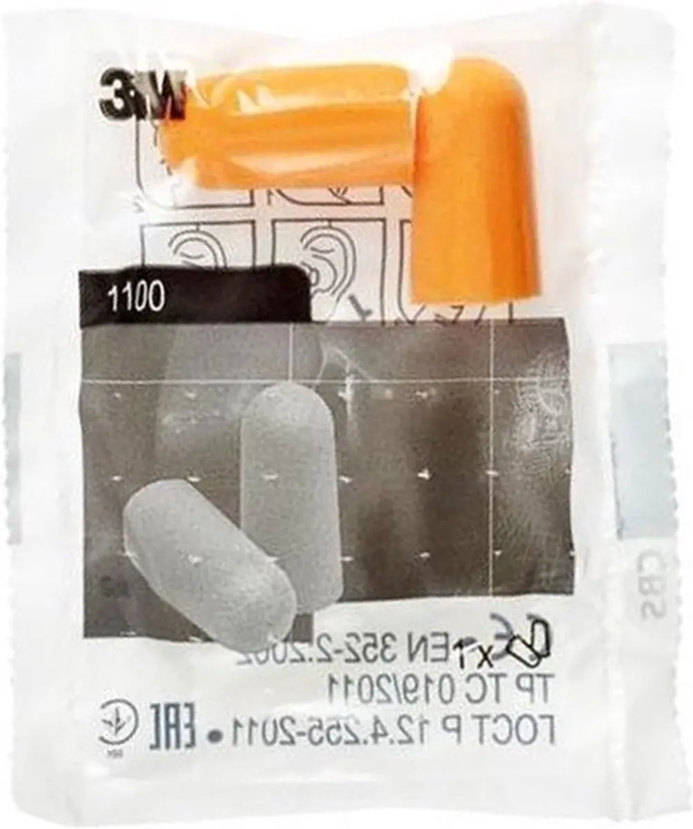 3M Slaapoordoppen 1100 - 20 Paar (100 Stuks) - Oranje