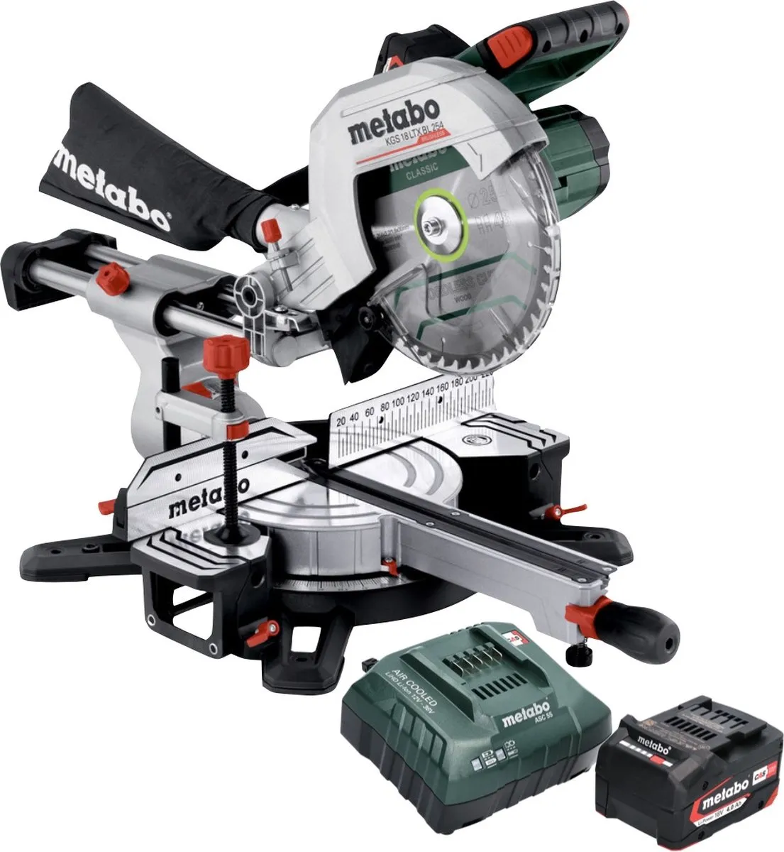Metabo KGS 18 LTX BL 254 Accu Zaagmachine - 254mm - Hout - 20 Stuks - afbeelding 6 van 6