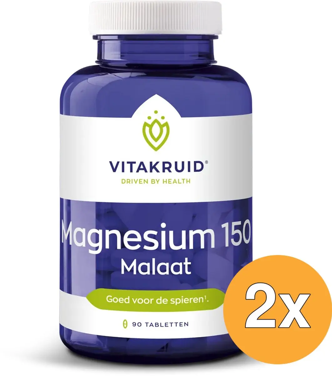 Vitakruid Magnesium Malaat 150 - 180 tabletten