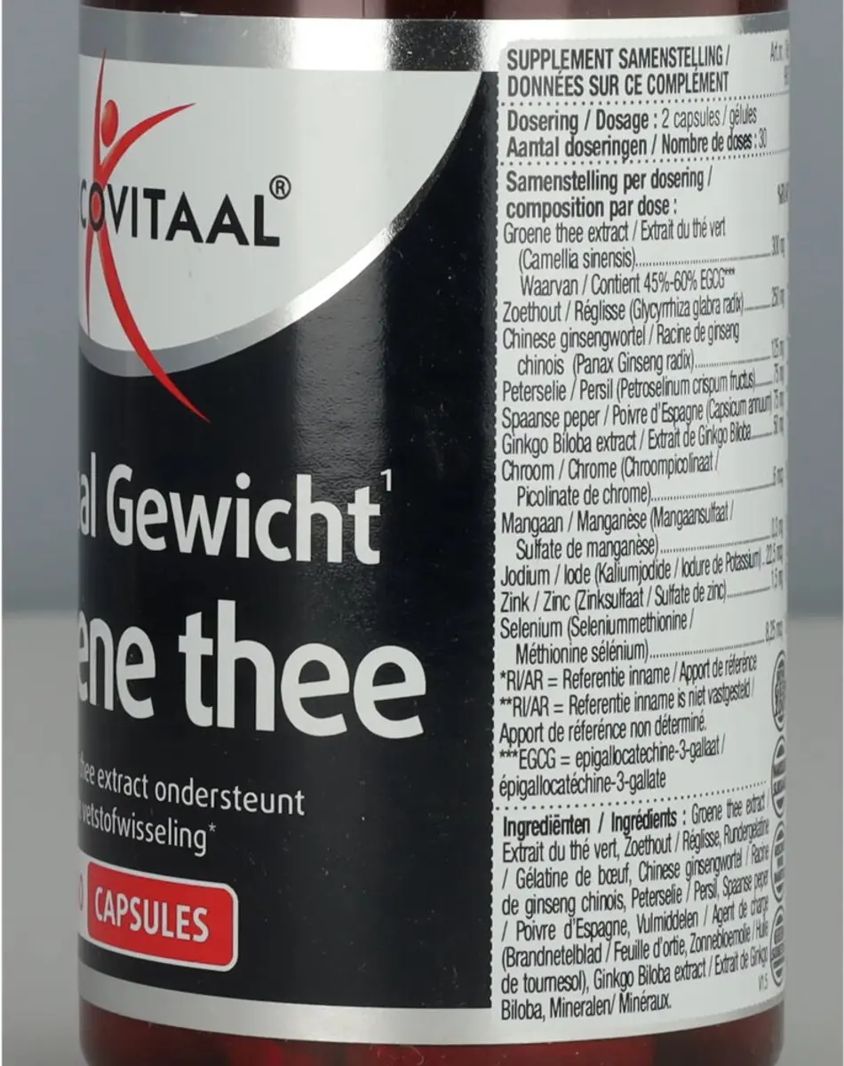 Lucovitaal Groene Thee Ideaal Gewicht 180 capsules - 3 Stuks