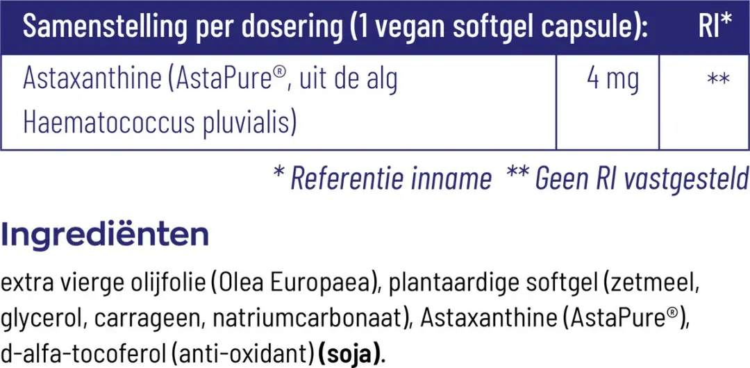 Vitakruid Astaxanthine 60 Capsules