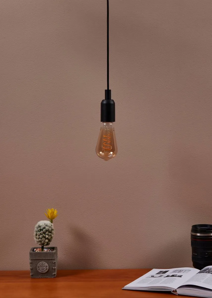 Eglo LED Lamp E27 ST64 Amber 2000K - 4W - Ø6,4cm
