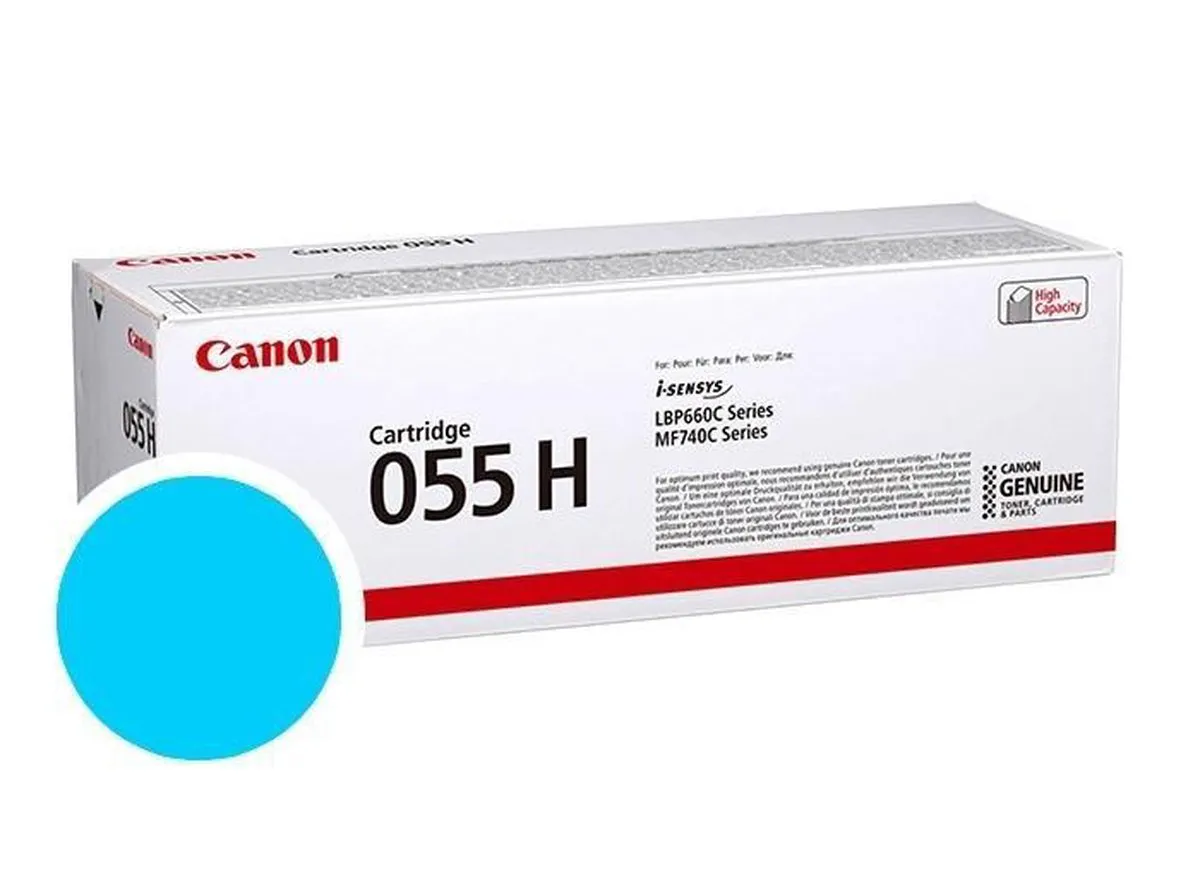 Canon 055H Cyan Toner - 5900 Pagina's