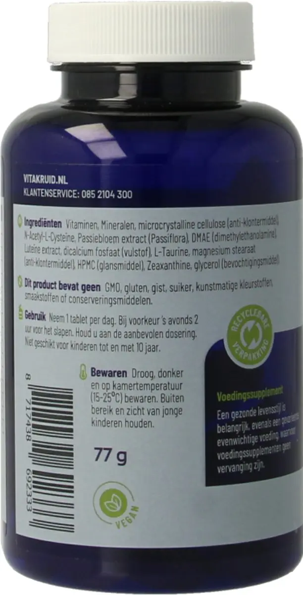 Vitakruid Multi Nacht Man 50+ 90 Tabletten