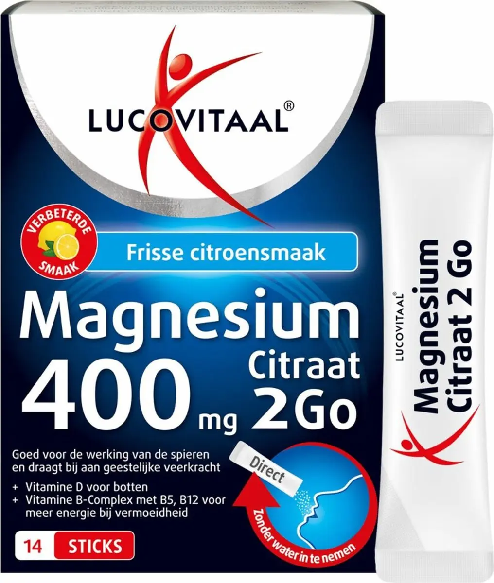 Lucovitaal Magnesium 400mg - 28 Sachets (2x14)