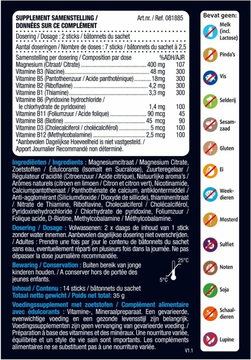 Lucovitaal Magnesium 400mg - 28 Sachets (2x14)