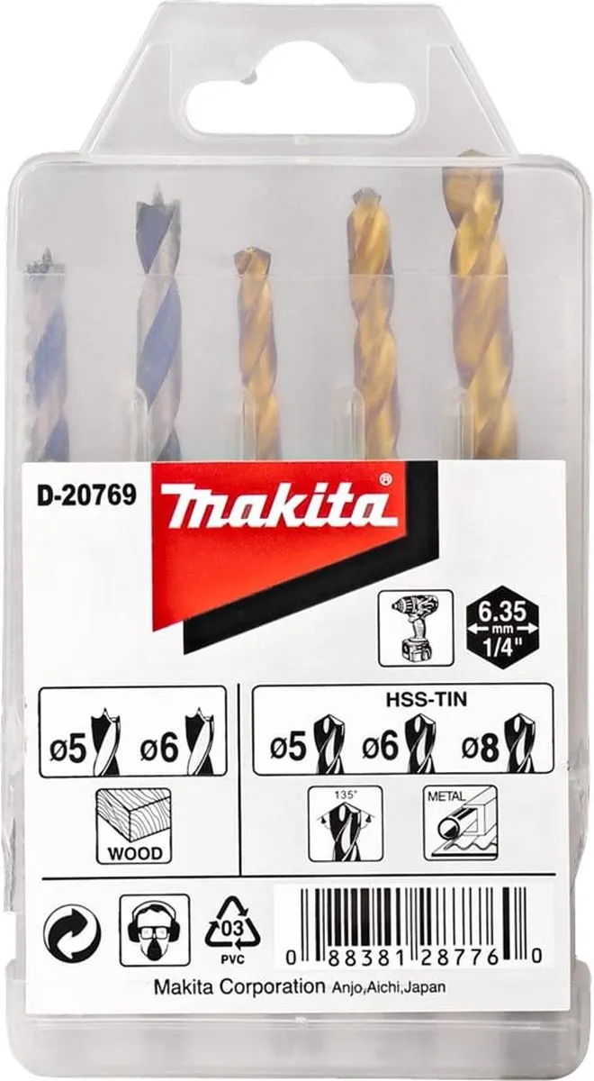 Makita D-20769 Borenset 1/4" Vorm E
