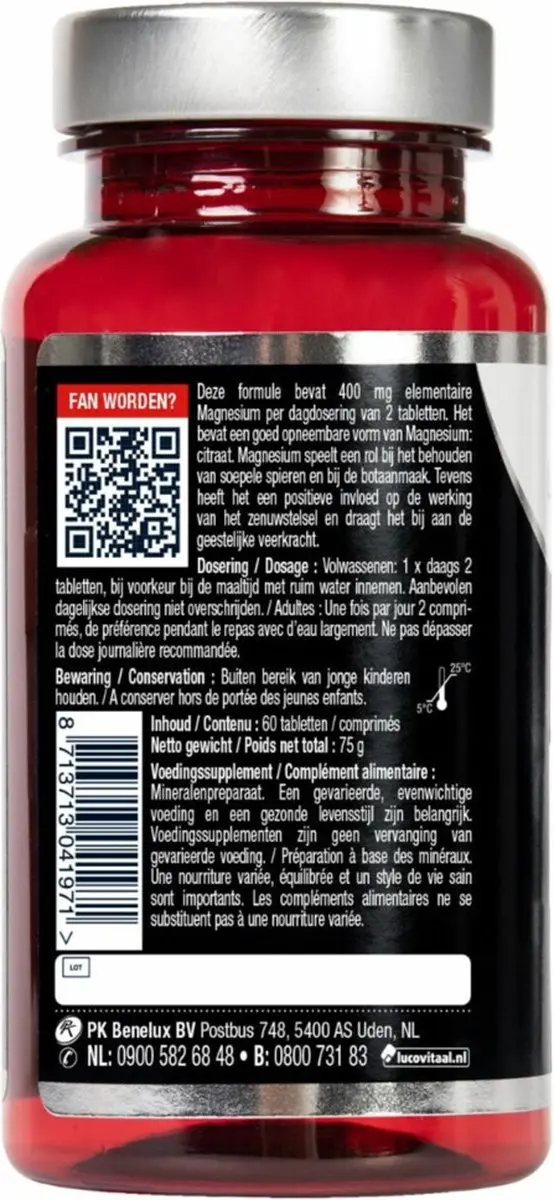 Lucovitaal Magnesium Citraat 400mg - 180 Tabletten