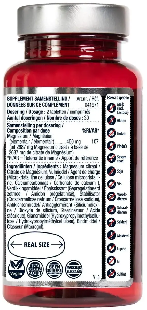 Lucovitaal Magnesium Citraat 400mg - 180 Tabletten