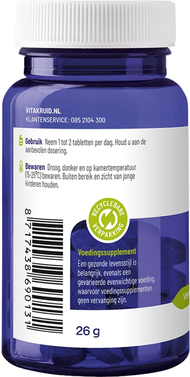 Vitakruid Vitamine D3 250 Tabletten - afbeelding 6 van 6