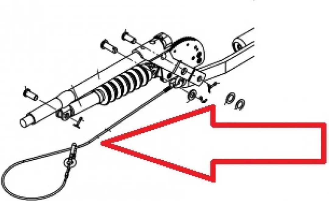 AL-KO Losbreekkabel met haak 1150mm