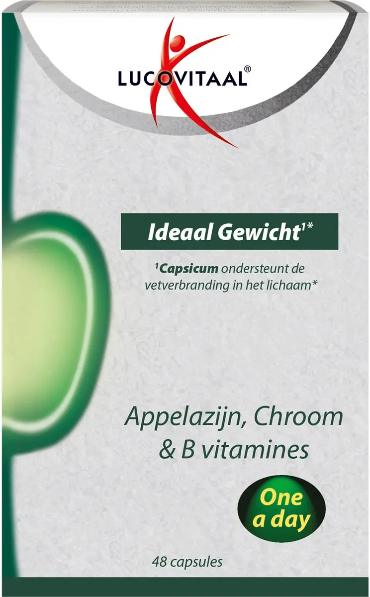 Lucovitaal Appelazijn Chroom & B Vitamines Ideaal Gewicht 48 Capsules