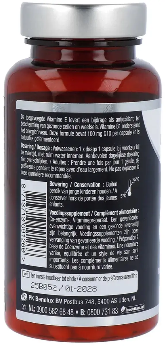 Lucovitaal Q10 100mg Capsules - 60 Stuks
