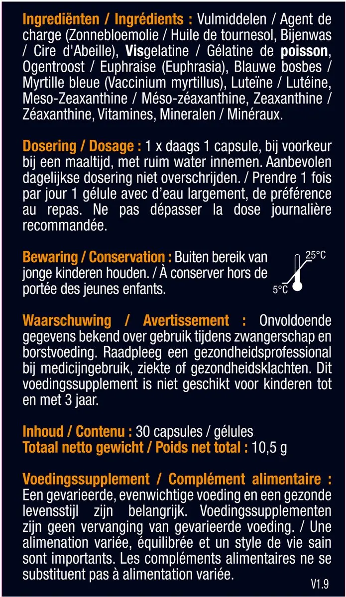 Lucovitaal Ogen Dag & Nacht Scherp Zicht - 30 Capsules