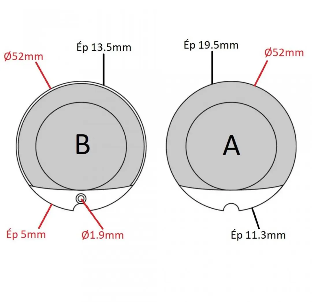 Honda CB 500 F Plaquettes de frein avant - Grijs