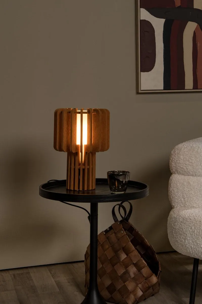 Lucide Rollo Tafellamp E27 Terracotta - Japandi
