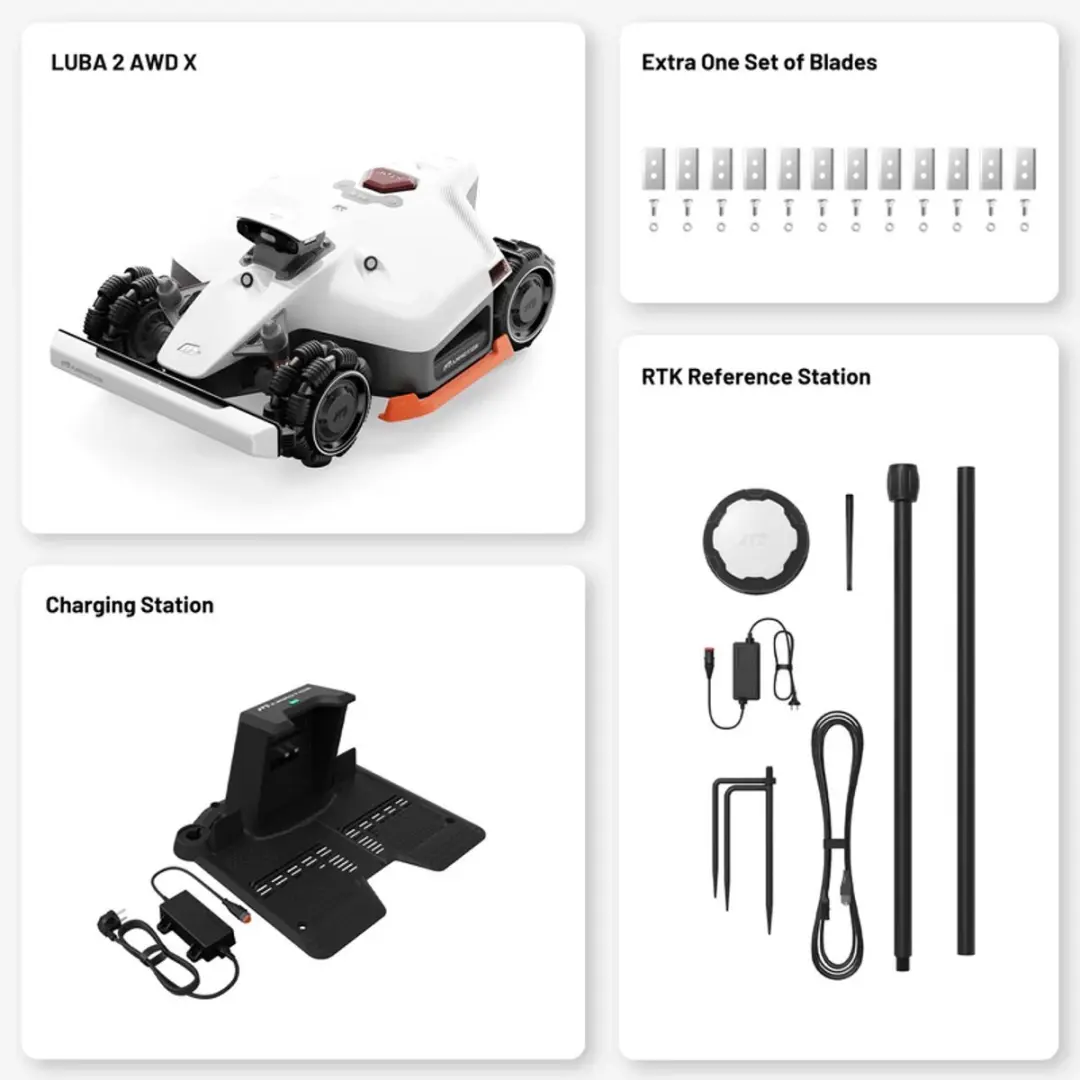 Mammotion Luba 2 AWD 3000 Robotmaaier - GPS Vision+RTK - 4WD