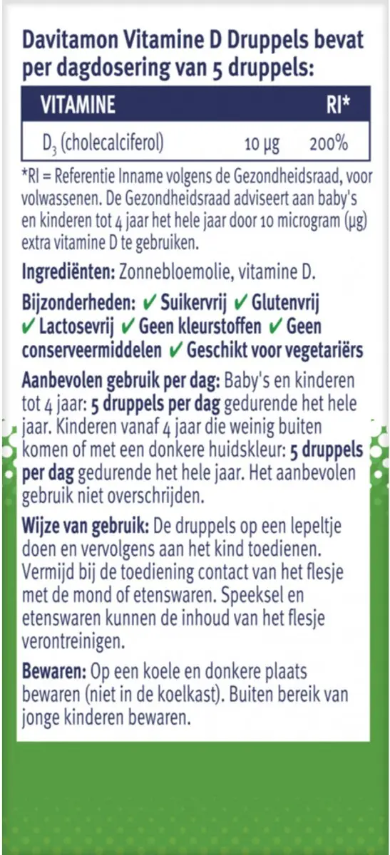 Davitamon Vitamine D Druppels 4x25ml