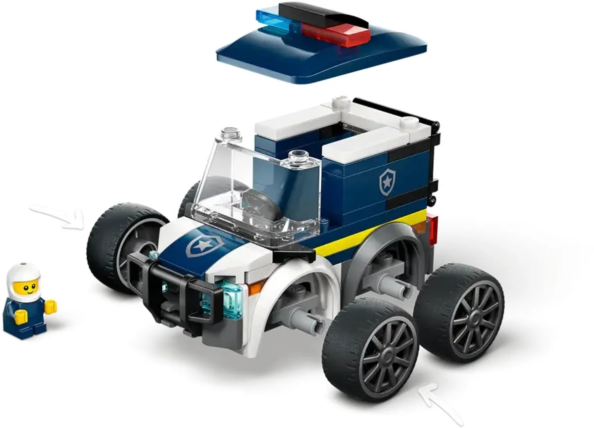 LEGO City Coole Flitzer 60481 Politietruck - 71 Stukken - Multicolor - afbeelding 6 van 6