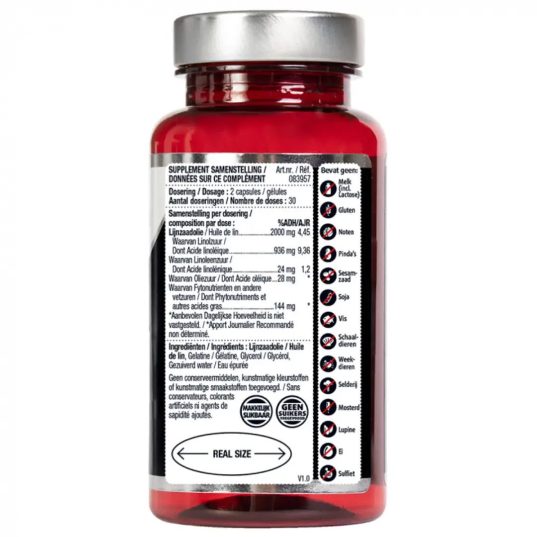 Lucovitaal Super Lijnzaadolie 1000mg Omega 3-6-9