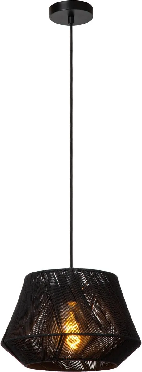 Lucide Jessica Hanglamp Ø30cm - 1xE27 - Zwart