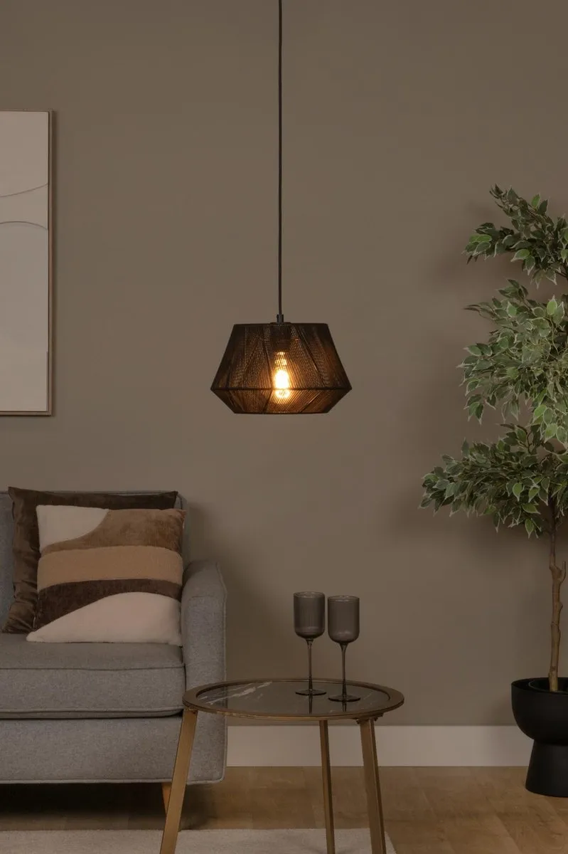 Lucide Jessica Hanglamp Ø30cm - 1xE27 - Zwart