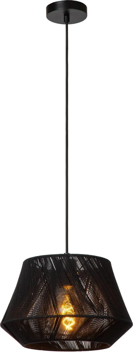 Lucide Jessica Hanglamp Ø30cm - 1xE27 - Zwart