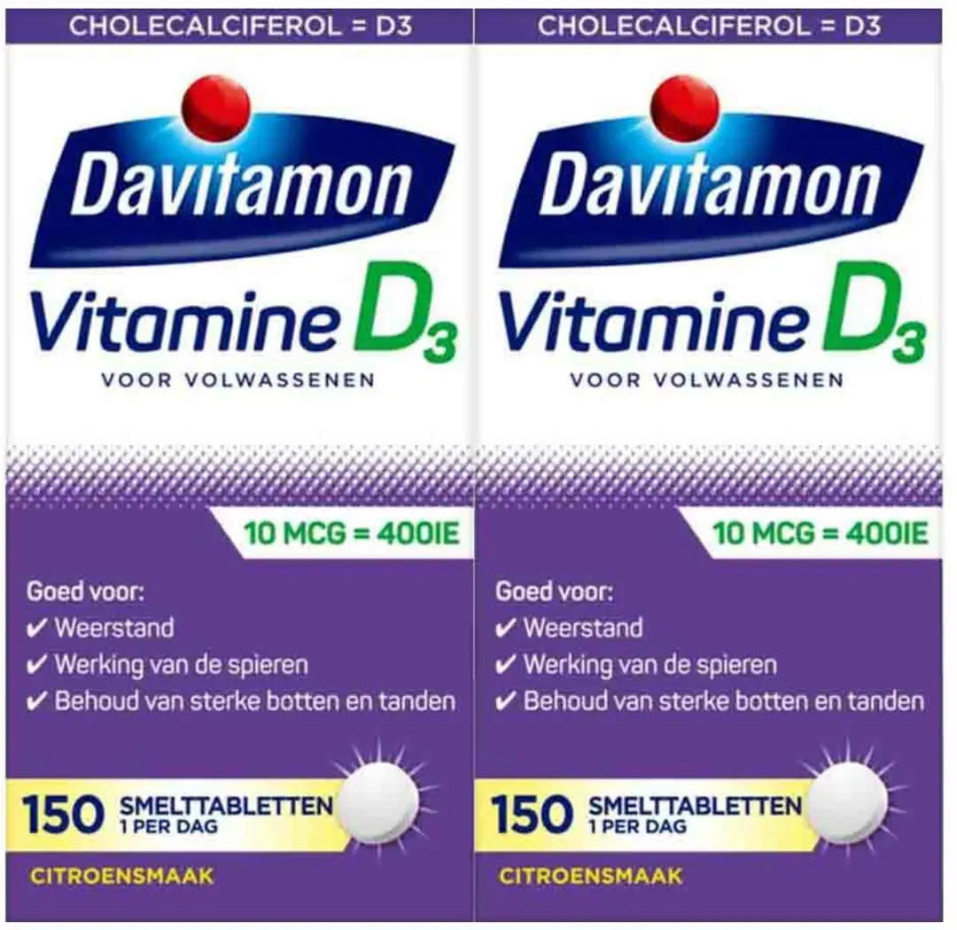 Davitamon Vitamine D 10 MCG Volwassenen