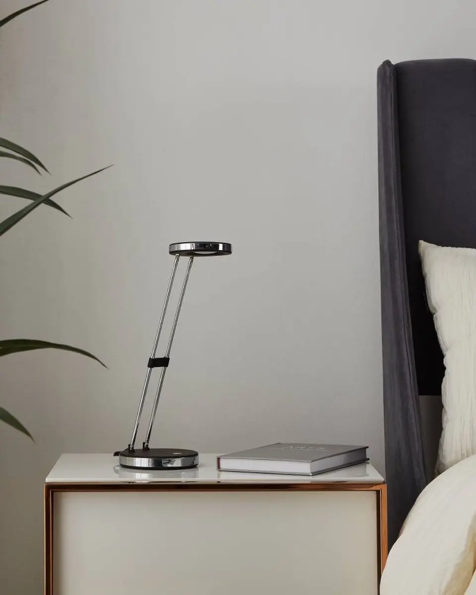 Eglo Gexo LED Tafellamp - Zwart/Chroom