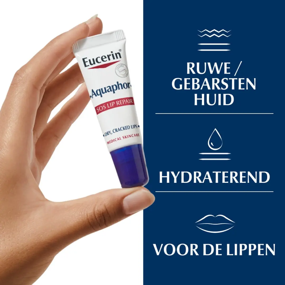 Eucerin Aquaphor SOS Lippenbalsem 10ml - afbeelding 6 van 6
