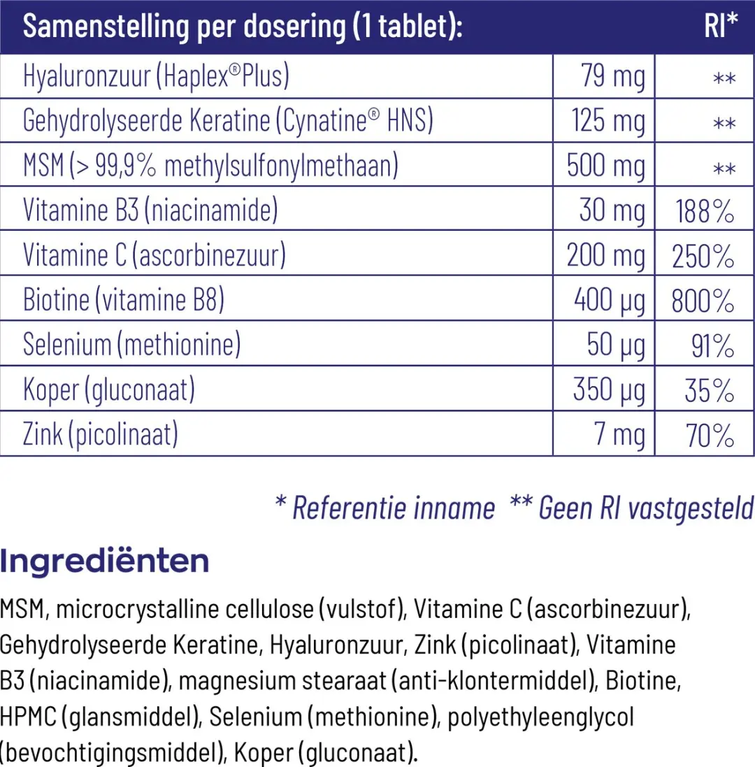 Vitakruid BeautyComplex 60 Stuks - 60ml