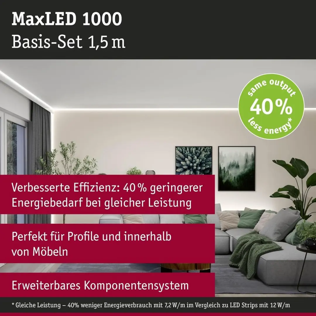 Paulmann MaxLED 1000 LED-strip Neutraal Wit 1,5m - 11W