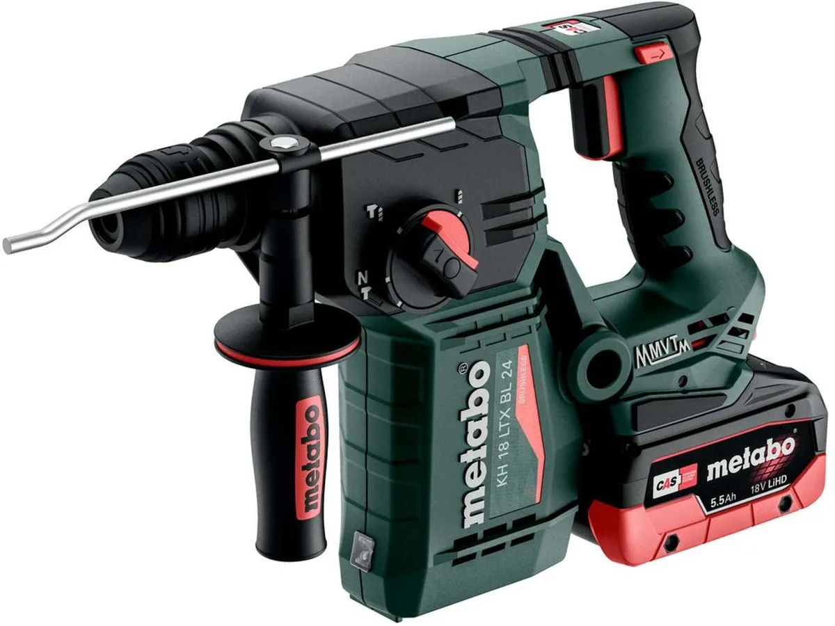 Metabo KH 18 LTX 24 BL Accu Combihamer - 2x 5,5 Ah - 24mm - afbeelding 6 van 6