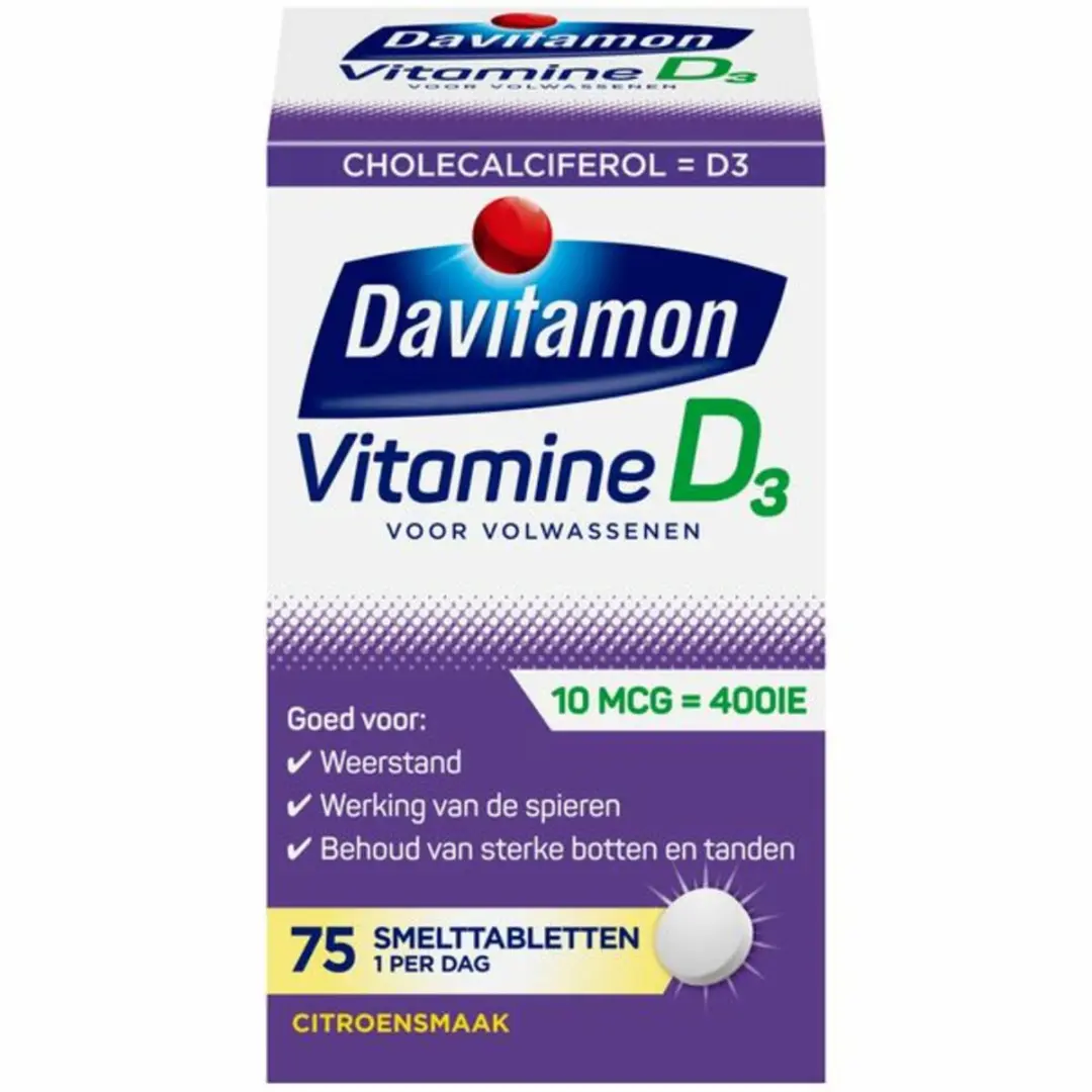 Davitamon Vitamine D Volwassenen Smelttabletten