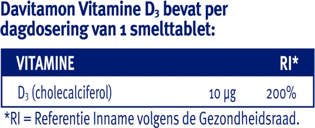 Davitamon Vitamine D Volwassenen Smelttabletten - 4x75 Stuks