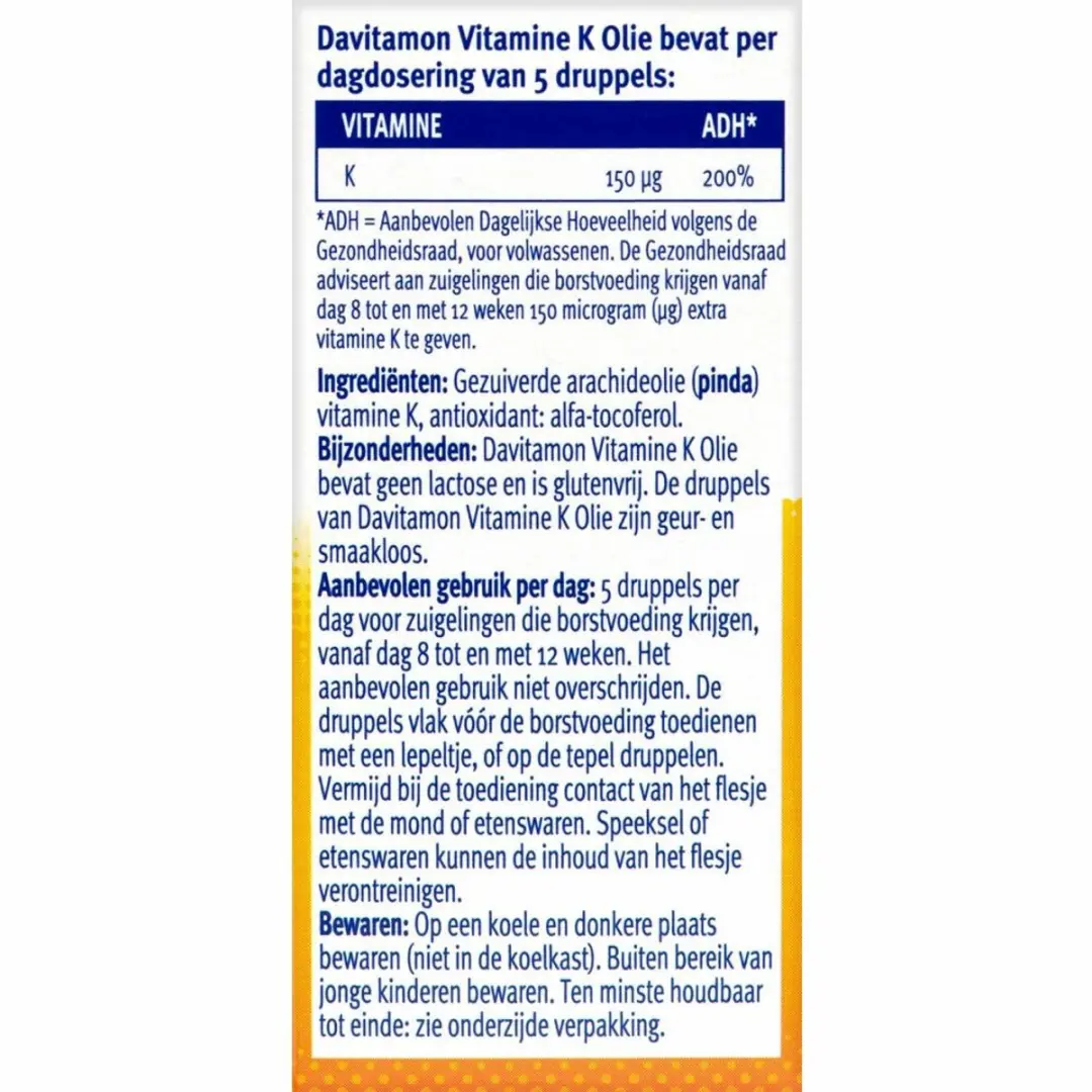 Davitamon Vitamine K Olie 2x10ml