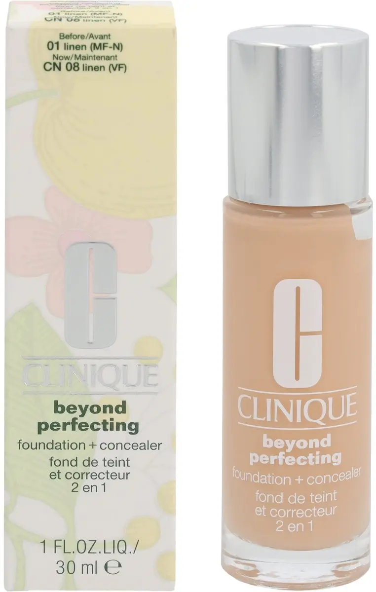 Clinique Beyond Perfecting Foundation + Concealer 01 Linen - 30ml - afbeelding 6 van 6
