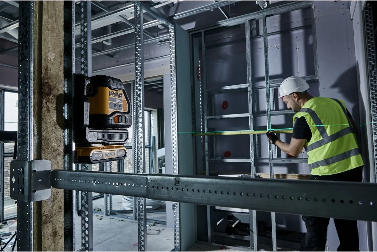 DeWalt DCLE34021N Accu Kruislijnlaser Groen 18V XR