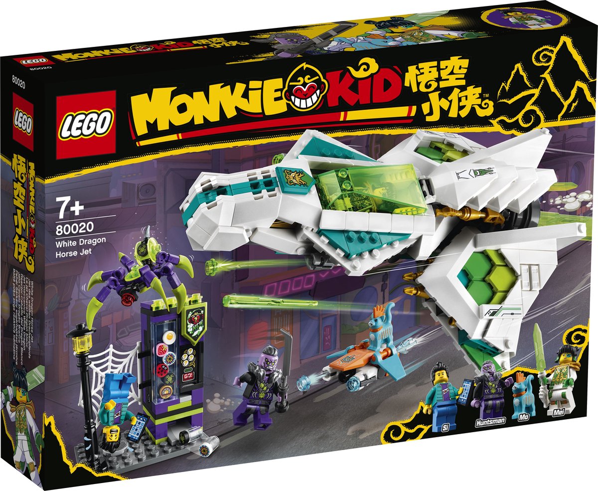 LEGO Monkie Kid™ Witte draak paardenvliegtuig - 80020