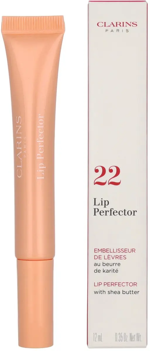 Clarins Lip Perfector Glow 22 Peach Glow - 12ml