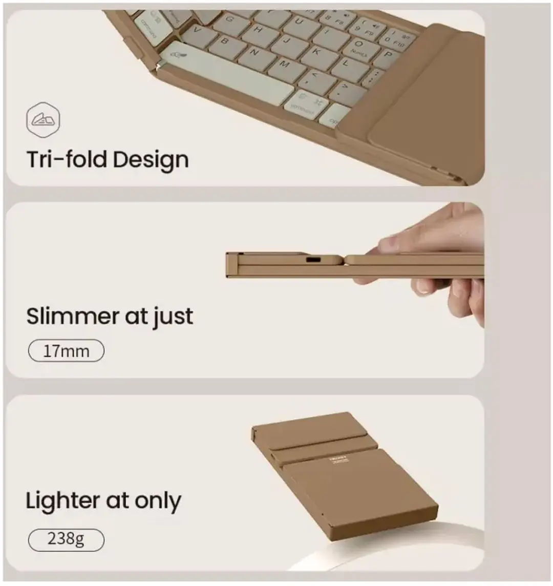 Nillkin Cube Pocket Toetsenbord - Zwart
