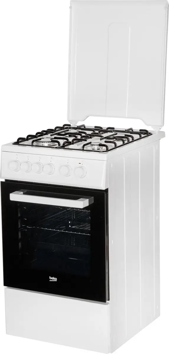 Beko FSS52001DWNL Vrijstaand Gasfornuis 4 Zones - Wit